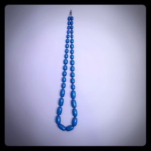 Long Beautiful Turquoise Bead Necklace